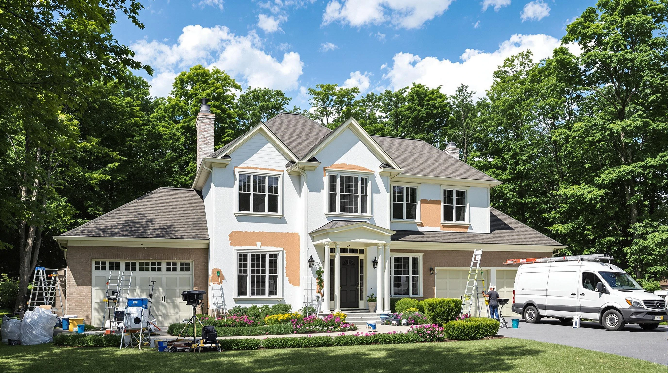 Willowick House Painters painting crew working in Cleveland, OH